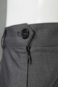CH195 design grey pleated skirt for women's wear  supply invisible zipper pleated skirt  pleated skirt hk center detail view-5